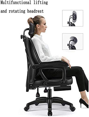 KouRy High Back Adjustable Ergonomic Office Chair with Armrests and Lumbar Support