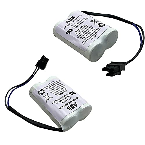 Lithium Battery Pack of 6 for ABB Robot CPU SMB - 7.2V 3600mAh (3HAC044075-001/01 ABBTA521 ABB3HAC16831-1)
