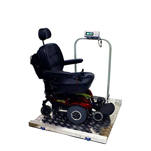 Tree Scales Portable Large Digital Wheelchair and Drum Scale - 800 Lbs X 0.2 Lbs