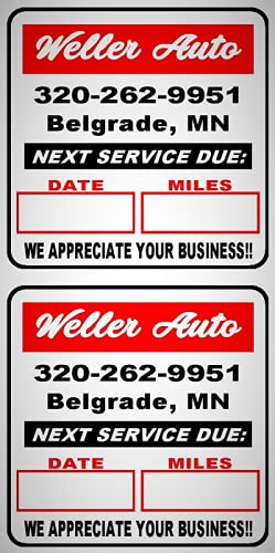Stand Alone Oil Change Sticker / Label Printer. Complete Package Including Keyboard, Ribbon and 1000 Custom Labels