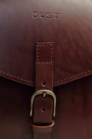 Dust leather business briefcase - DU122 (Cuoio Havana)