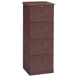 Garden Four Drawer Vertical File - 20"W Cherry Finish Dimensions: 20"W X 15.75"D X 51"H Weight: 91 Lbs