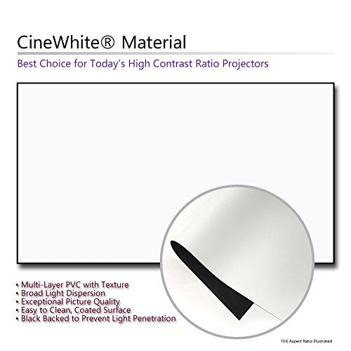 Elite Screens Aeon Series, 120-inch 16:9, 8K / 4K Ultra HD Home Theater Fixed Frame EDGE FREE Borderless Projector Screen, CineWhite Matte White Front Projection Screen, AR120WH2