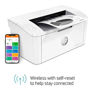 HP Laserjet M110 we Wireless Black & White Monochrome Laser Printer with HP+ and Bonus 6 Free Months of Instant Ink, White - Print only - 21 ppm, 600 x 600 dpi, 8.5 x 14