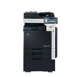Konica Minolta BizHub C360 Tabloid/Ledger-Size Color Laser Multifunction Printer - 36ppm, Copy, Print, Color Scan, Internet Fax, 2 Trays, Cabinet