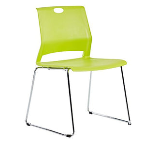 Whiterye Green Stackable Chairs Set of 4 - Sled Base Office Guest Chairs