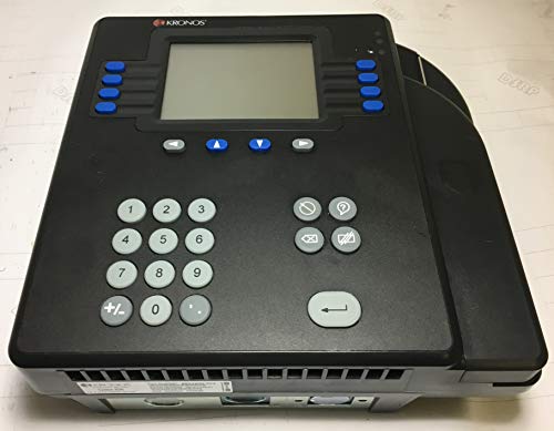 Kronos 4500 Digital Badge Time Clock 8602800-501 5793 - Battery & Power Cord