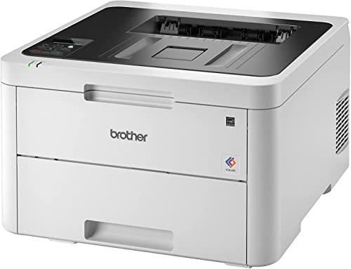 Brother HL-L32 30CDW Series Compact Digital Wireless Color Laser Printer - Mobile Printing - Auto Duplex Printing - Ethernet & USB Connectivity - Up to 25 Pages/Min - 250 Sheets Input + HDMI Cable