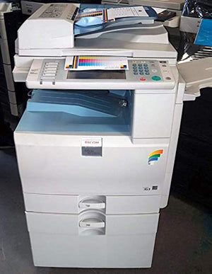 Refurbished Ricoh Aficio MP C2050 Tabloid/Ledger-Size Color Laser Multifunction Copier - 20ppm, Copy, Print, Scan, Auto Duplex, Network, 2 Trays, Stand (Certified Refurbished)