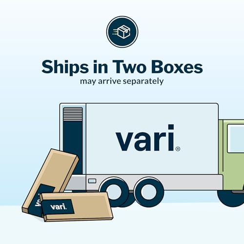 Vari Electric Standing Desk Height Adjustable (72x30) - Sloped Ergonomic Front Edge, Reclaimed Wood - 2 Packages