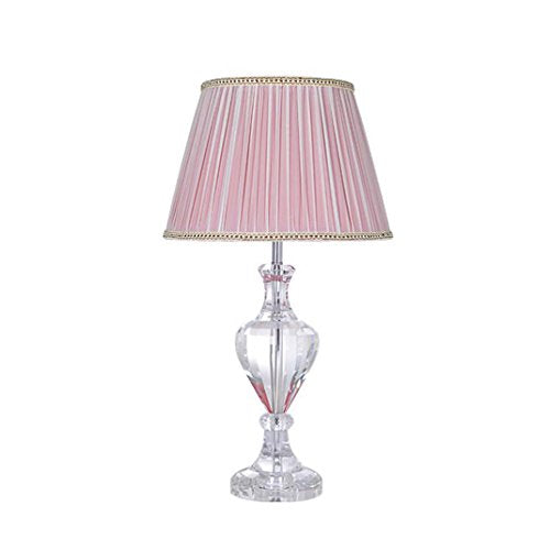 505 HZB Crystal Lamp, Bedroom Bedside Lamp, American Living Room, Study, Fashion Lamp. (Size : S3660cm)