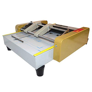CGOLDENWALL Paper Booklet Folder Stapler Machine Book Binder Automatic Booklet Binding and Folding Machine Suitable for Coated Paper