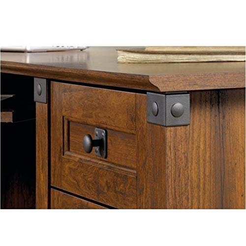 Bowery Hill L-Shaped Computer Desk in Washington Cherry