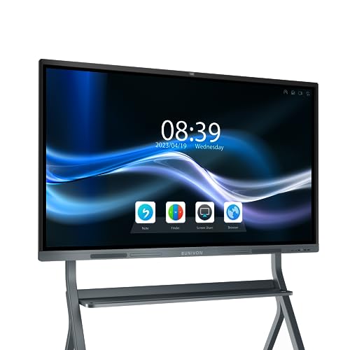EUNIVON 86'' 4K UHD Smart Whiteboard with Touch Screen - Interactive Whiteboard for Classroom and Business