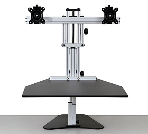 Kangaroo Elite- Black- Height Adjustable Standing Desk (Black)