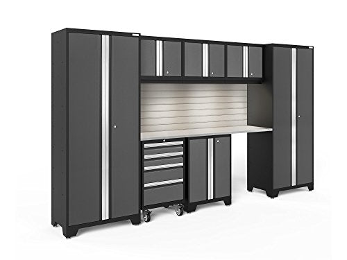 NewAge Products Bold 3.0 Gray 8 Piece Set, Garage Cabinets, 50463
