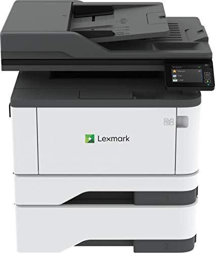 Lexmark MB3442adw Multifunction Monochrome Laser Printer with Print, Copy, Fax, Scan and Wireless Capabilities with Full-Spectrum Printing and Printers up to 42 ppm (29S0350), Gray/White, Small