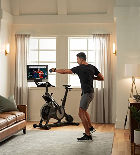 NordicTrack Commercial S22i Studio Cycle with 22” HD Touchscreen for Interactive Studio & Global Workouts, 30-Day iFIT Family Membership Included