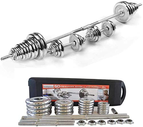 oTemrcloc 110 LB Adjustable Dumbbells Barbell Weights Set with Bar, for Indoor Body Workout Fitness Beginners Professionals Friendly, Home Gym Lifting Dumbbells Strength Training Equipment