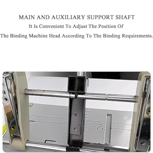 Folding Binding Machine, Automatic Booklet Maker with Adjustable Spacing and Removable Positioning Baffle