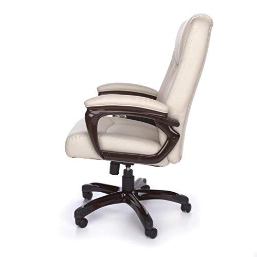 OFM Tablet Manager Polyurethane Chair, Cream