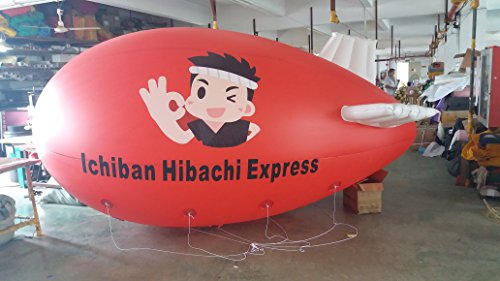 Air-Ads 6M 20ft Inflatable Advertising Blimps/Flying Giant Helium Airplane/Free Logo (PVC)
