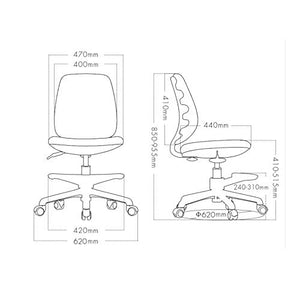 inBEKEA Home Computer Chair Lift Swivel Desk Chair Without Armrest