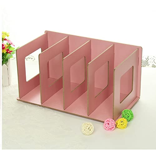 GRETD Bookshelf Storage Rack Multi-Function Stationery Storage Box Assembling Office for School Bookshelf Shelf
