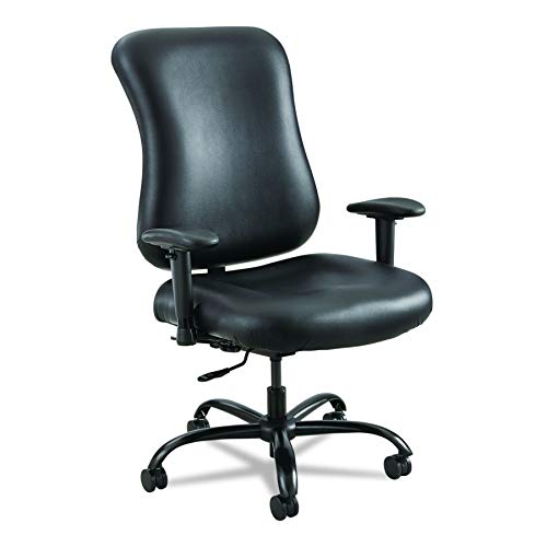 Safco Products 3592BL Optimus Big & Tall Chair, 400 lb. Capacity (Optional arms sold separately), Black Vinyl