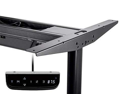 Monoprice Height Adjustable Sit-Stand Riser Table Desk Frame - Black with Electric Dual Motor, Compatible with Desktops from 43 Inches Up to 87 Inches Wide - Workstream Collection
