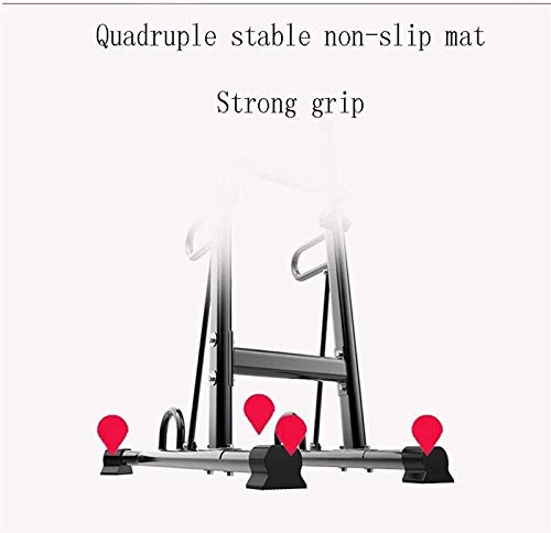 ZXNRTU Strength Training Equipment Strength Training Dip Stands Multifunctional Power Tower, 6 Level Height Adjustment, 300kg, for Strength Training Home Gym