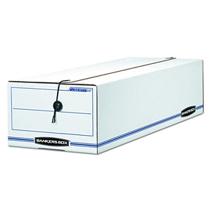 Bankers Box LIBERTY Check and Form Boxes, Standard Set-Up, String and Button, 7 x 8 3/4 x 23 3/4 Inches, Case of 12 (00018)