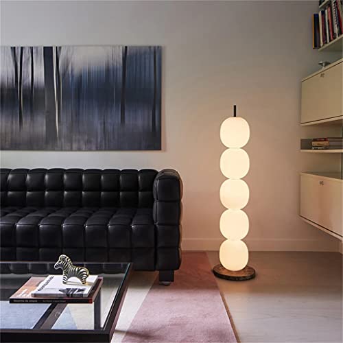 Nordic Creativity Glass Ball Shade LED Floor Lamp