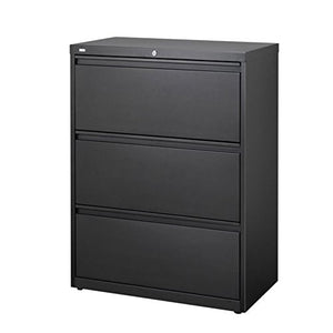 Scranton & Co 3 Drawer Lateral File Cabinet in Black