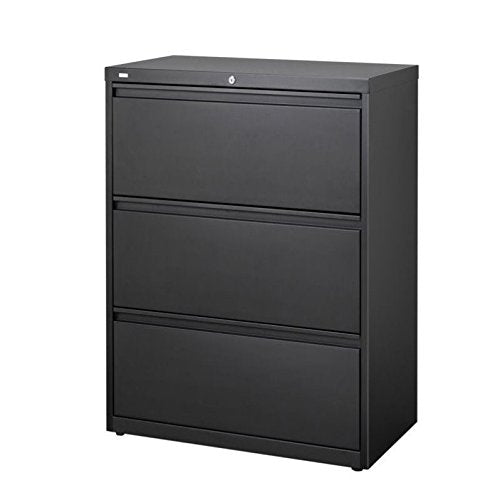 Scranton & Co 3 Drawer Lateral File Cabinet in Black