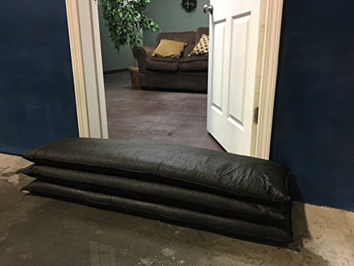 Quick Dam QD1248-25 Water-Activated Flood Bags-Jumbo Size-25/Pack, 12"x48", Black