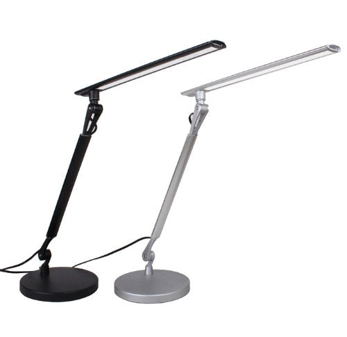 Lightwell S450 by Lumiy - Ultra Bright LED Light Panel Desk Lamp (Midnight Black with Clamp)