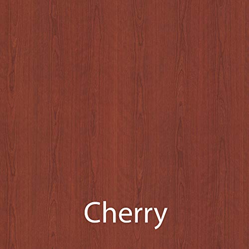 Correll 24"x60" Deluxe Flip Top Table, Cherry HP Laminate Top, Adjustable Height Work Station, Castors, Folds Flat & Nests (FT2460-21)