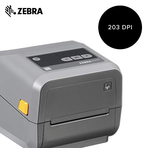 Zebra - ZD420c Ribbon Cartridge Desktop Printer for Labels and Barcodes - Print Width 4 in - 203 dpi - Interface: Wifi, Bluetooth, USB - ZD42042-C01W01EZ