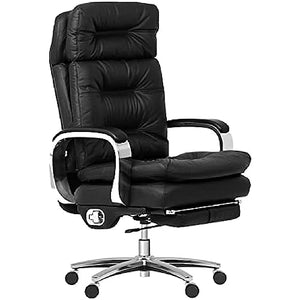 None Ergonomic Full Reclining Office Chair with Pedal