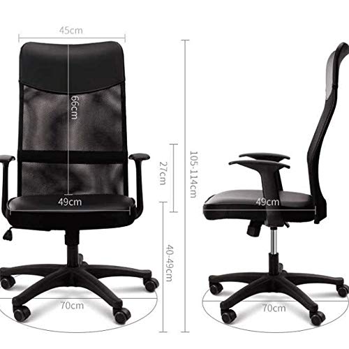 QZWLFY Drafting Office Chair in Black - Adjustable Standing Desk Chair