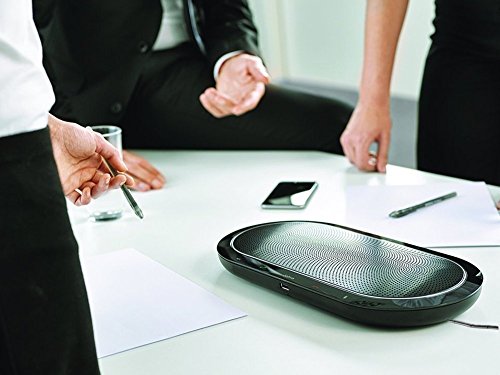 Jabra Speak 810 Bundle | Speakerphone Conference Room | Bluetooth, NFC, 3.5mm | UC Compatible, Softphones, Smartphones, Tablet, PC, MAC | Microsoft Certified Version