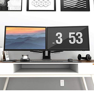 Kanto DMS2000 Dual-Monitor Desktop Mount for 17-inch to 32-inch Displays (Black)