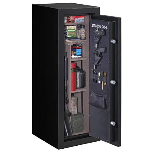 Stack-On A-18-MB-E-S Armorguard 18-Gun Safe with Electronic Lock, Black