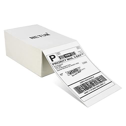 NETUM NT-1228BC Bluetooth Barcode Scanner, NT-LP110A Thermal Label Printer, High Speed Commercial Grade Direct Thermal Printer, 4×6 Printer, Barcode Printer,