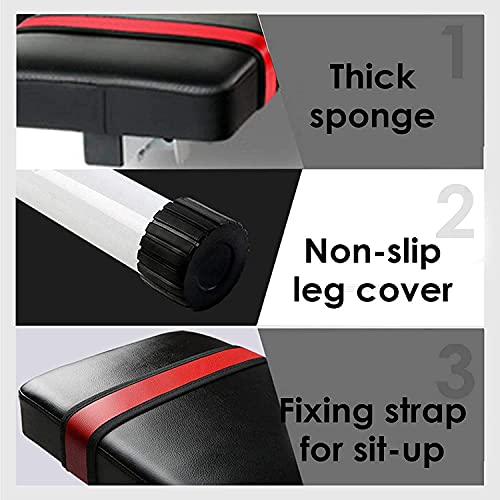 QPBP Men's and Women's Sports Fitness Fitness Weight Bench,Adjustable Dumbbell Bench/Sit Up Benches for Full Body Workout with Fast Folding,Strength Training Equipment