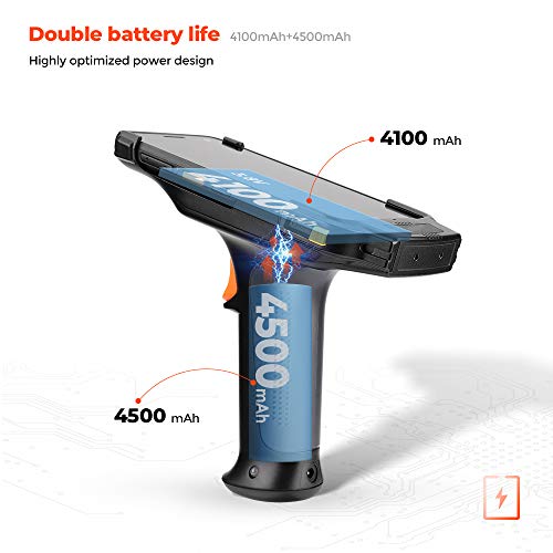MUNBYN Android Barcode Scanner Pistol Grip, 2D Android Scanner Handheld with Zebra 4710, with Qualcomm CPU, Dual-Band Wi-Fi, NFC, and 4G Full Netcom for Warehouse, Logistics for Enterprise WMS