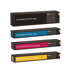 XL-Ink Cartridge Replacement for HP 972A ( Black,Cyan,Magenta,Yellow , 4-Pack )