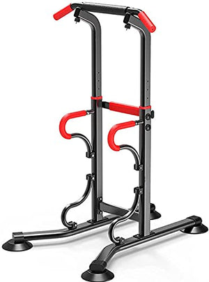 Gym Strength Exercise Power Tower Power Tower Dip Station Pull Up Bar, Adjustable Workout Abdominal Exercise Home Gym Tower Body Building, Strength Training Workout Equipment, for Men Or Women, Adult