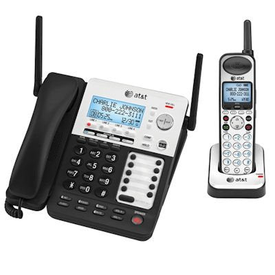 AT&T 4-Line SynJ Corded Cordless Small Business System with Extended Range and Automated Attendant